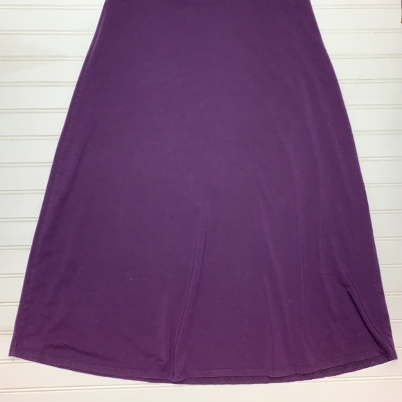 L.L. Bean purple wrap bodice long sleeve dress M - Picture 10 of 11